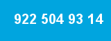 922 504 93 14 922 504 93 14